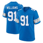 Kooe D.Lions #91 Tyleik Williams Player Blue Alternate Home Game Stitched Jerseys
