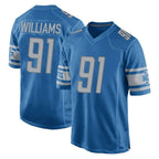 Kooe D.Lions #91 Tyleik Williams Player Blue Home Game Stitched Jerseys