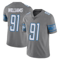 Kooe D.Lions #91 Tyleik Williams Player Gray Vapor Untouchable Limited Home Game Stitched Jerseys