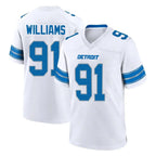 Kooe D.Lions #91 Tyleik Williams Player White Alternate Home Game Stitched Jerseys