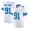 Kooe D.Lions #91 Tyleik Williams Player White Limited Vapor F.U.S.E. Alternate Home Game Stitched Jerseys