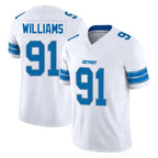 Kooe D.Lions #91 Tyleik Williams Player White Limited Vapor F.U.S.E. Alternate Home Game Stitched Jerseys