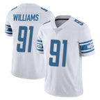 Kooe D.Lions #91 Tyleik Williams Player White Limited Vapor Untouchable Home Game Stitched Jerseys