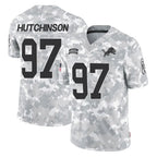 Kooe D.Lions #97 Aidan Hutchinson Player Arctic Camo Salute To Service Limited Stitched Jerseys