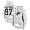 Kooe D.Lions #97 Aidan Hutchinson Player Arctic Camo Salute to Service Hoodies Limited Game Stitched Jerseys