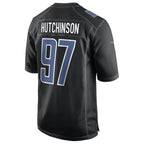 Kooe D.Lions #97 Aidan Hutchinson Player Black Limited Fashion Stitched Jerseys