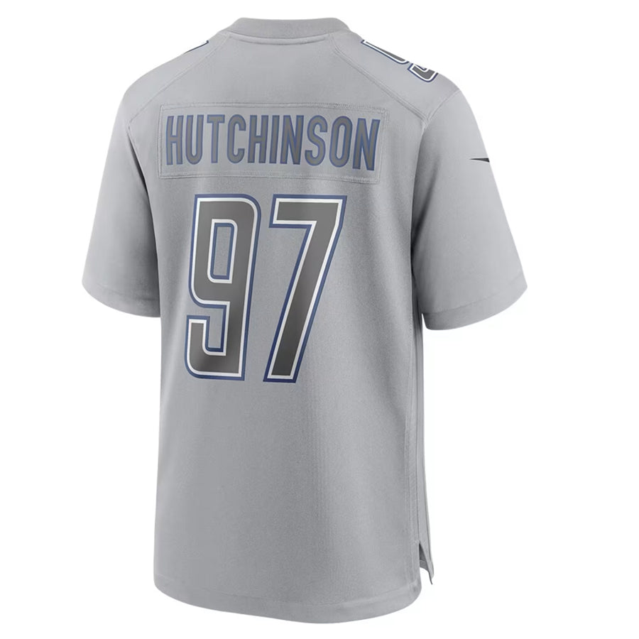 Kooe D.Lions #97 Aidan Hutchinson Player Grey Atmosphere Fashion Stitched Jerseys