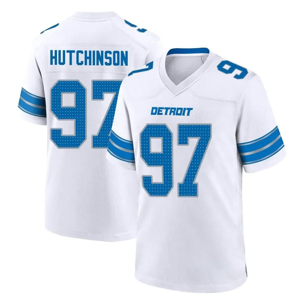 Kooe D.Lions #97 Aidan Hutchinson Player White Alternate Home Game Stitched Jerseys