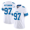Kooe D.Lions #97 Aidan Hutchinson Player White Limited Vapor F.U.S.E. Alternate Home Game Stitched Jerseys