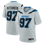 Kooe D.Lions #97 Aidan Hutchinson Silver 2026 Rivalries Collection Game Stitched Jerseys