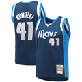 Kooe D.Mavericks Mitchell & Ness #41 Dirk Nowitzki Navy Dallas Mavericks 2011-2012 Hardwood Classics Swingman Stitched Jerseys