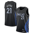 Kooe D.Mavericks #21 Daniel Gafford Black 2025-2026 City Edition Swingman Stitched Jerseys
