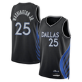 Kooe D.Mavericks #25 P.J. Washington Jr. Black 2025-2026 City Edition Swingman Stitched Jerseys