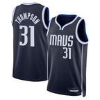 Kooe D.Mavericks #31 Klay Thompson Navy Statement Edition Swingman Stitched Jerseys