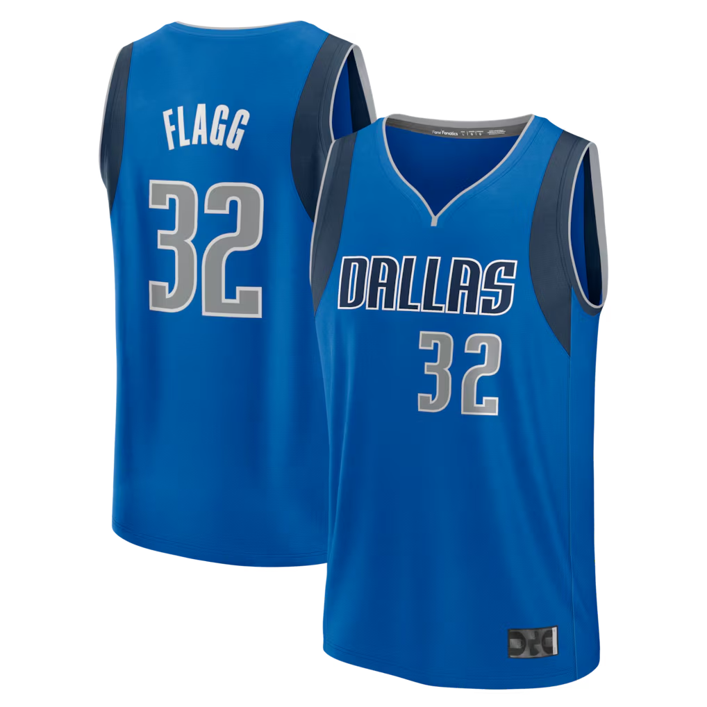 Kooe D.Mavericks #32 Cooper Flagg Blue 2025 Draft First Round Pick Fast Break Replica Jerseys - Icon Edition