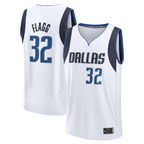 Kooe D.Mavericks #32 Cooper Flagg White 2025 Draft First Round Pick Fast Break Replica Jerseys - Association Edition