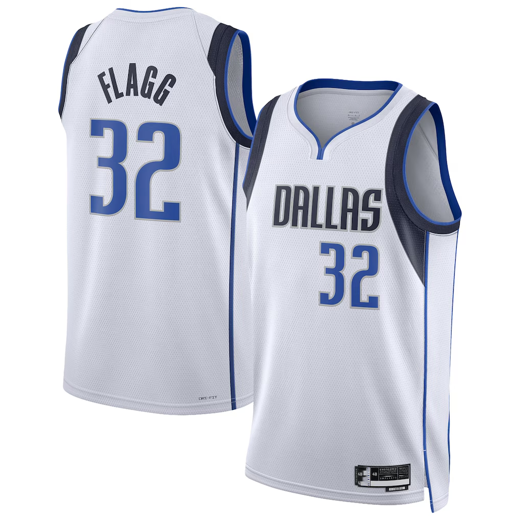 Kooe D.Mavericks #32 Cooper Flagg White Swingman Player Jerseys - Association Edition