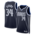 Kooe D.Mavericks #34 Santi Aldama Navy Statement Edition Swingman Stitched Jerseys