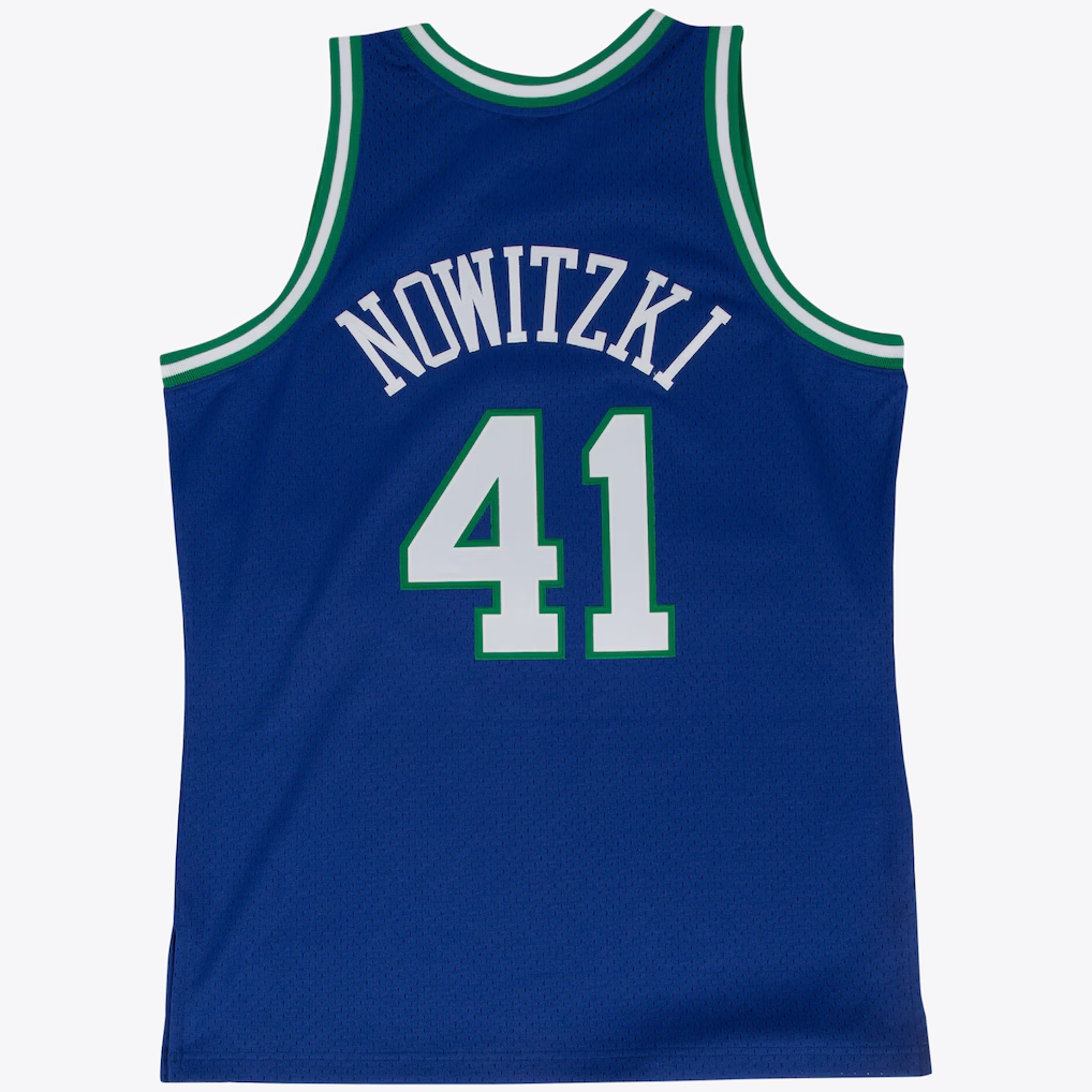 Kooe D.Mavericks #41 Dirk Nowitzki Road 1998-99 Mitchell & Ness Swingman Stitched Jerseys