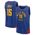 Kooe D.Nuggets #15 Nikola Jokic  Blue Fast Break Replica Player Jerseys - Statement Edition