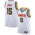 Kooe D.Nuggets #15 Nikola Jokic White Swingman Jerseys - Association Edition