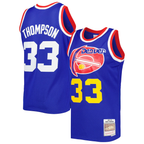 Kooe D.Nuggets #33 David Thompson Mitchell & Ness Royal Hardwood Classics 1975-76 Swingman Jersey