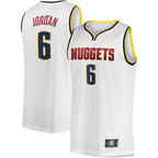 Kooe D.Nuggets #6 DeAndre Jordan White Fast Break Player Jerseys - Association Edition