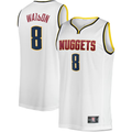 Kooe D.Nuggets #8 Peyton Watson White Fast Break Player Jerseys - Association Edition