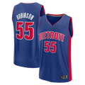 Kooe D.Pistons #55 Duncan Robinson  Blue Fast Break Jerseys - Icon Edition