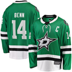 Kooe D.Stars #14 Jamie Benn Kelly Green Home Premium Jerseys