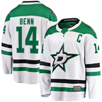 Kooe D.Stars #14 Jamie Benn White Breakaway Jerseys