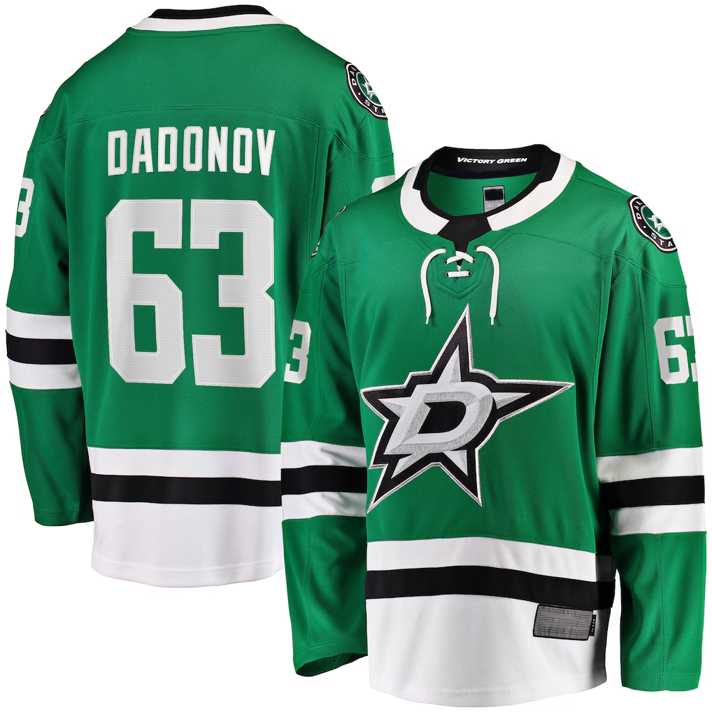 Kooe D.Stars #63 Evgenii Dadonov Green Home Breakaway Jerseys