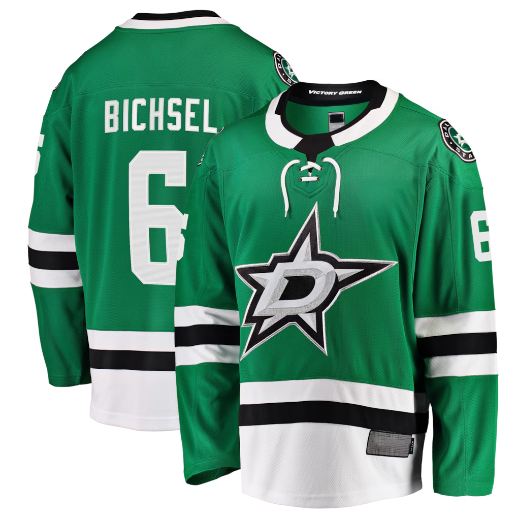 Kooe D.Stars #6 Lian Bichsel Kelly Green Home Breakaway Jerseys