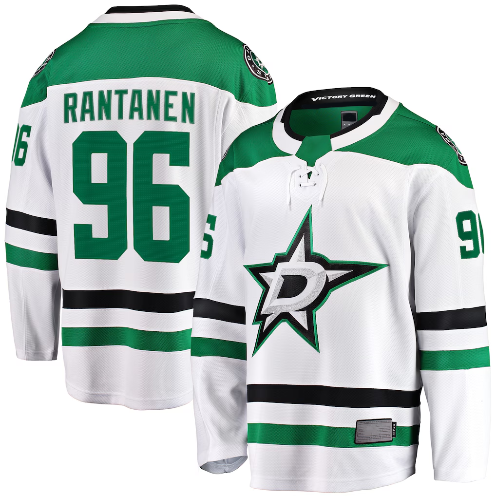 Kooe D.Stars #96 Mikko Rantanen White Away Breakaway Jerseys