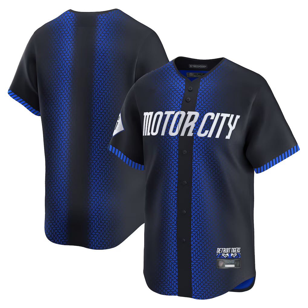 Kooe D.Tigers Navy City Connect Home Limited Blank Player Stitched Jerseys