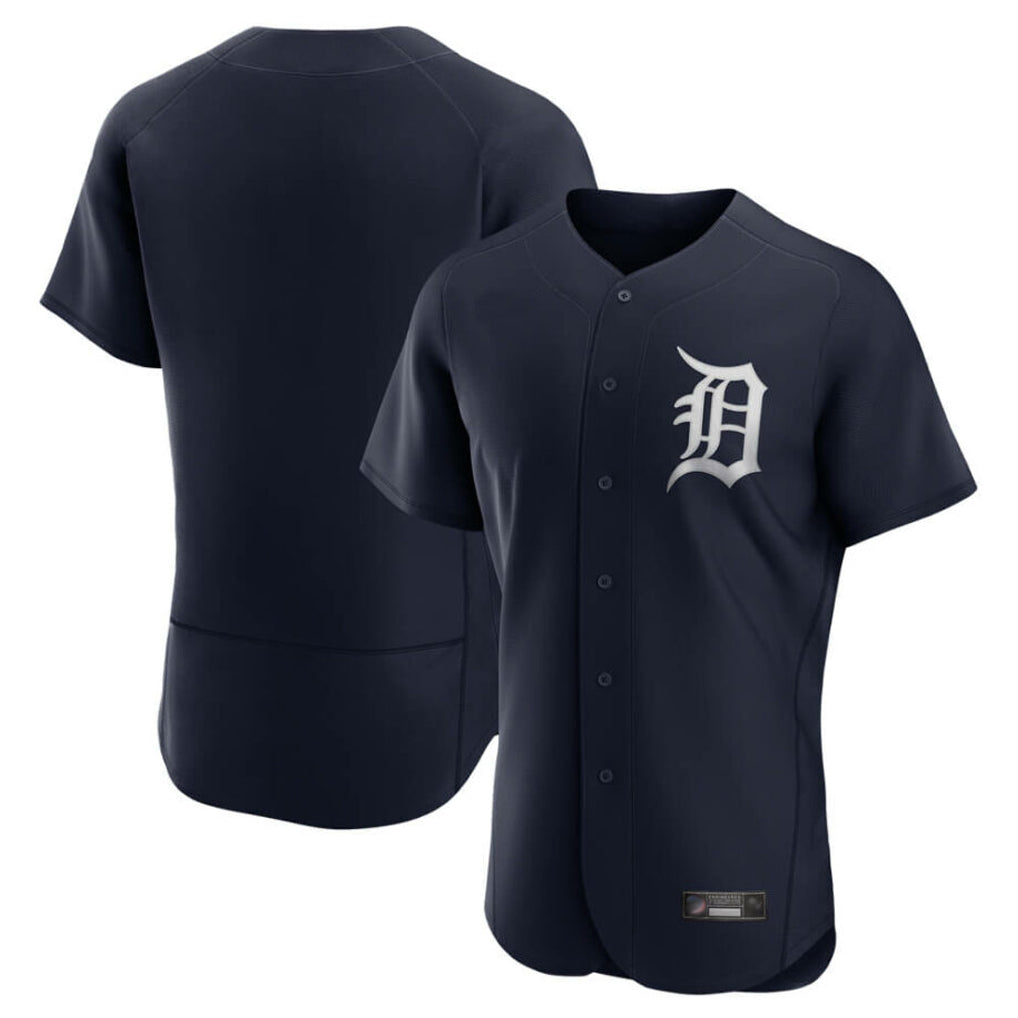 Kooe D.Tigers Navy Home Limited Elite Blank Player Stitched Jerseys