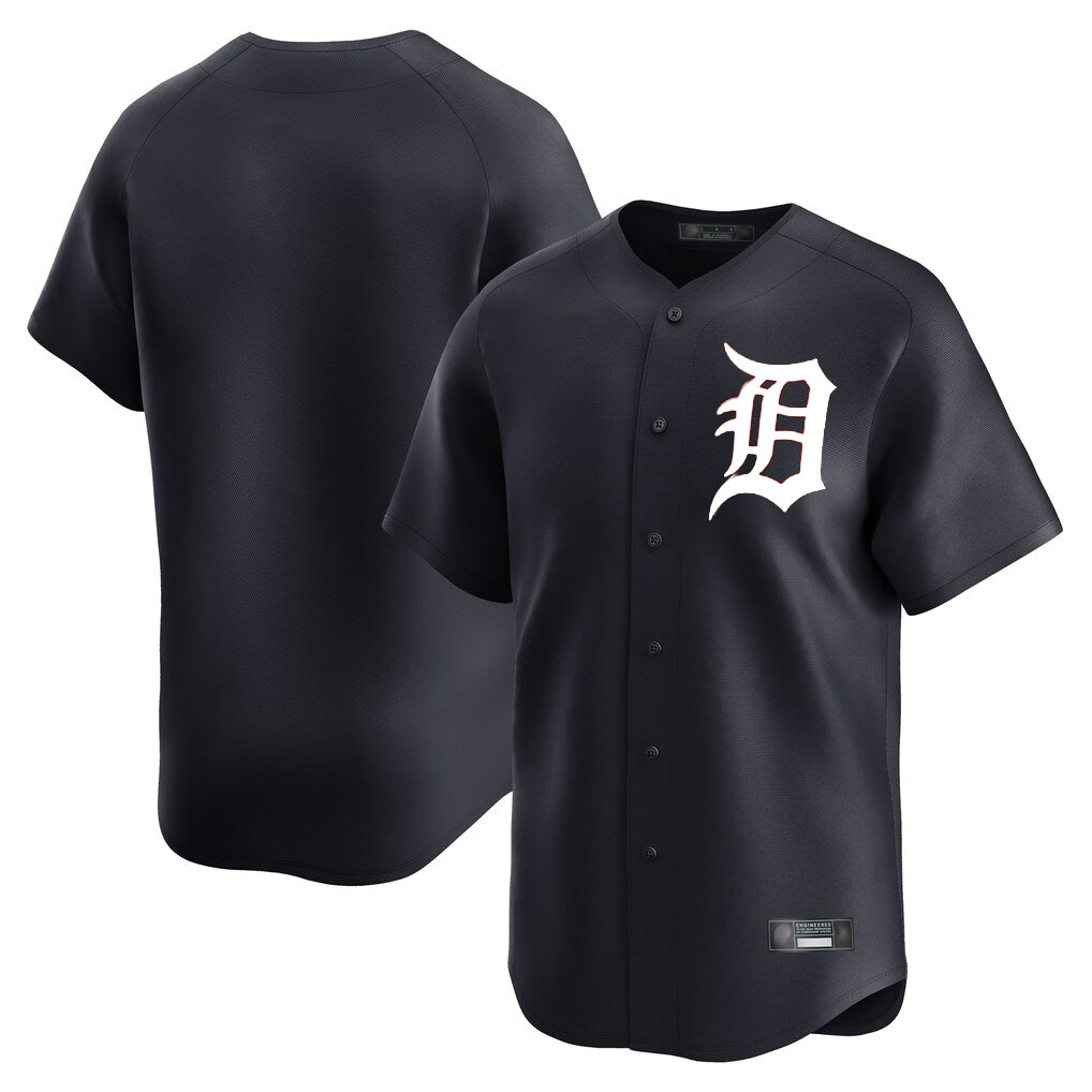 Kooe D.Tigers Navy Limited Home Game Blank Player Stitched Jerseys