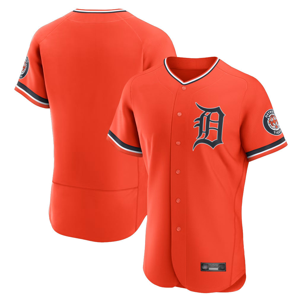 Kooe D.Tigers Orange Limited Elite Home Blank Player Stitched Jerseys