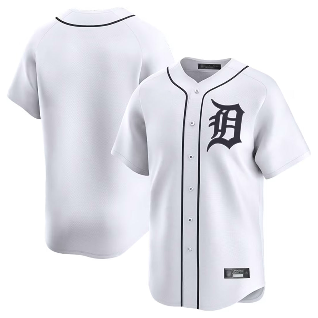 Kooe D.Tigers White Home Limited Blank Player Stitched Jerseys