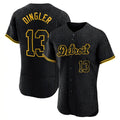 Kooe D.Tigers #13 Dillon Dingler Player Black Snake Skin City Limited Elite Home Stitched Jerseys