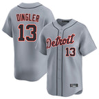 Kooe D.Tigers #13 Dillon Dingler Player Gray Home Limited Stitched Jerseys