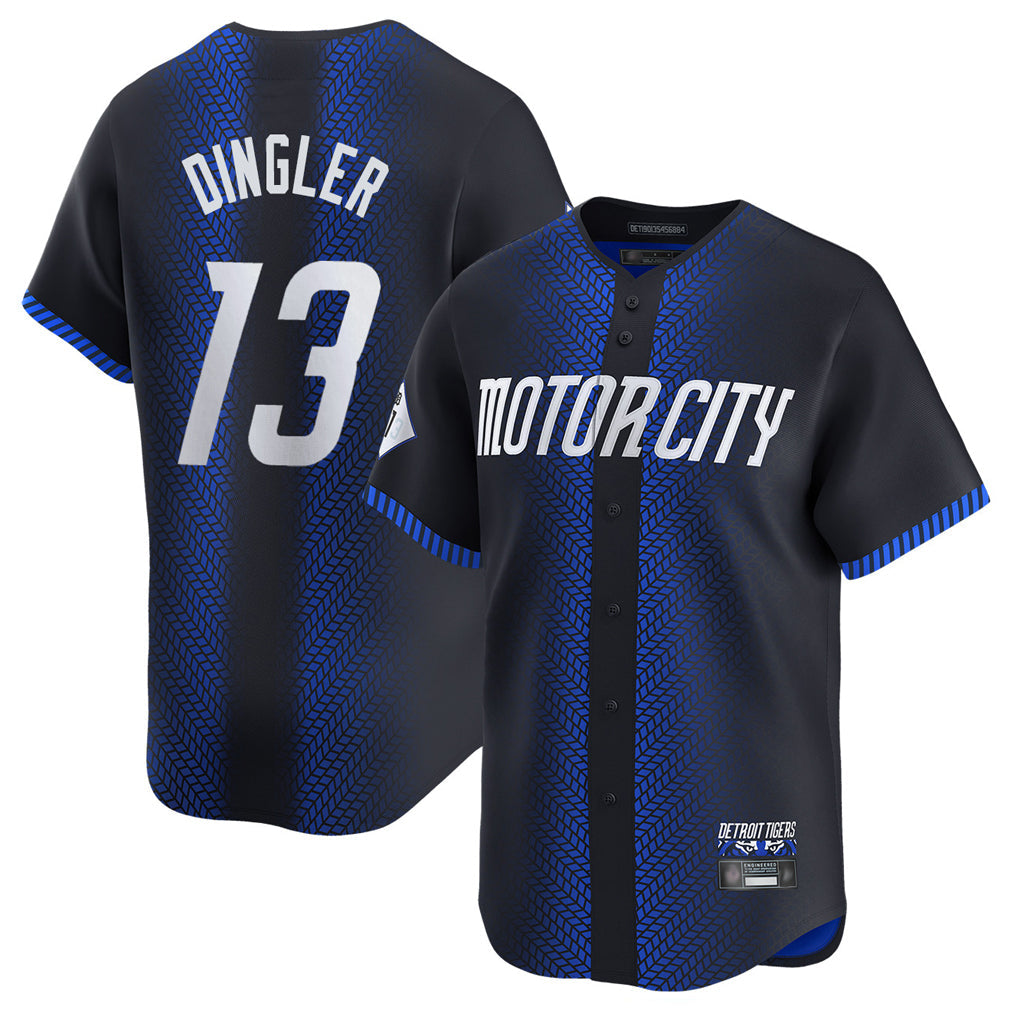 Kooe D.Tigers #13 Dillon Dingler Player Navy City Connect Home Limited Stitched Jerseys