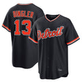 Kooe D.Tigers #13 Dillon Dingler Player Navy Home Game Stitched Jerseys
