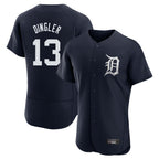 Kooe D.Tigers #13 Dillon Dingler Player Navy Limited Elite Home Stitched Jerseys
