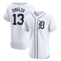 Kooe D.Tigers #13 Dillon Dingler Player White Limited Elite Home Stitched Jerseys