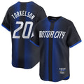 Kooe D.Tigers #20 Spencer Torkelson Player Navy City Connect Home Limited Stitched Jerseys