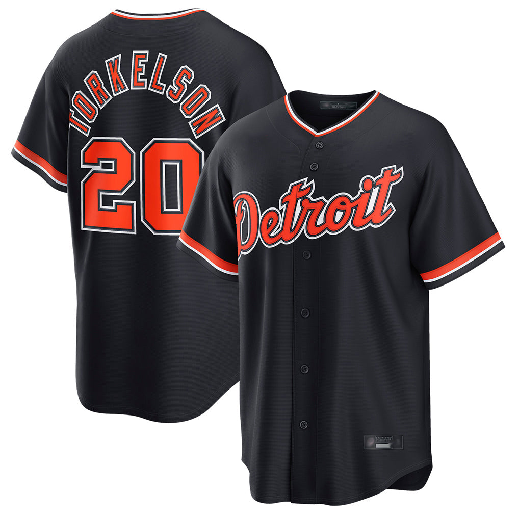Kooe D.Tigers #20 Spencer Torkelson Player Navy Home Game Stitched Jerseys