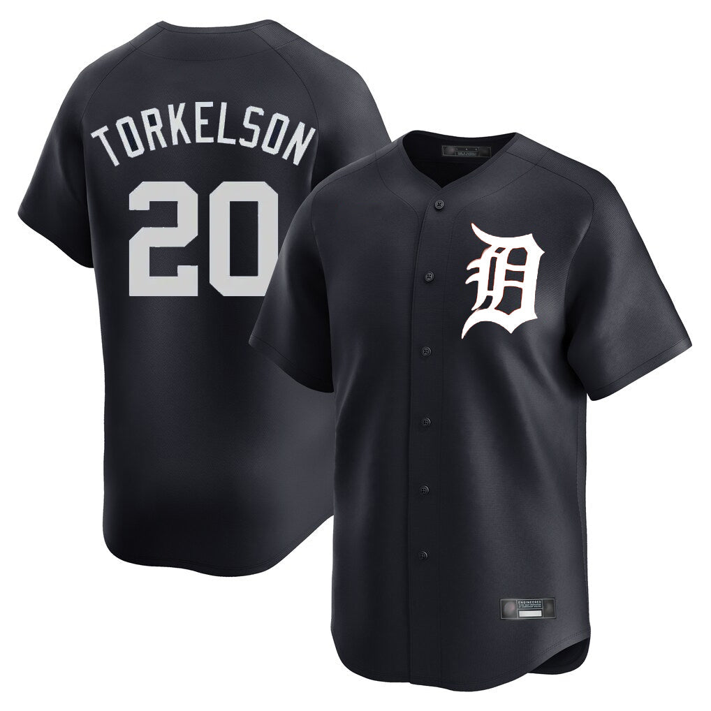 Kooe D.Tigers #20 Spencer Torkelson Player Navy Home Limited Game Stitched Jerseys