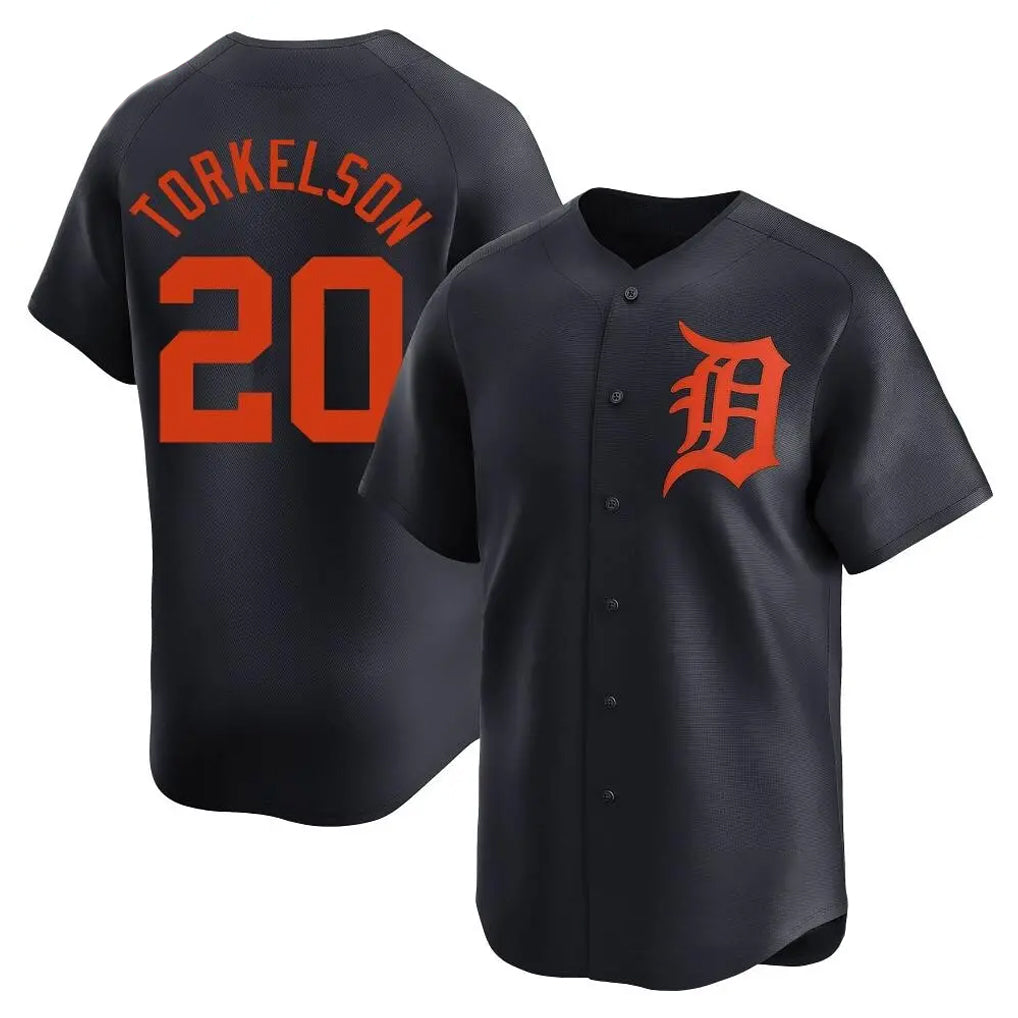 Kooe D.Tigers #20 Spencer Torkelson Player Navy Home Limited Stitched Jerseys