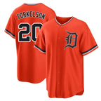 Kooe D.Tigers #20 Spencer Torkelson Player Orange Home Game Stitched Jerseys